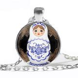 Collier Matriochka Blanc