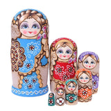 Matrioshkas multicolores