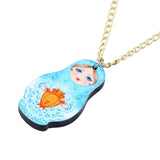 Collier Pendentif Matriochka <br> NADIA - Ma Poupée Russe