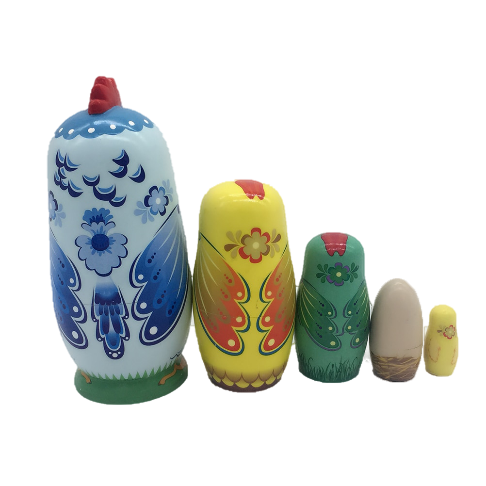 Poupées Gigognes Russes En Bois – 10 Pièces – Matryoshka Peinte à La Main – 21 Cm – Déco Et Jeu éducatif