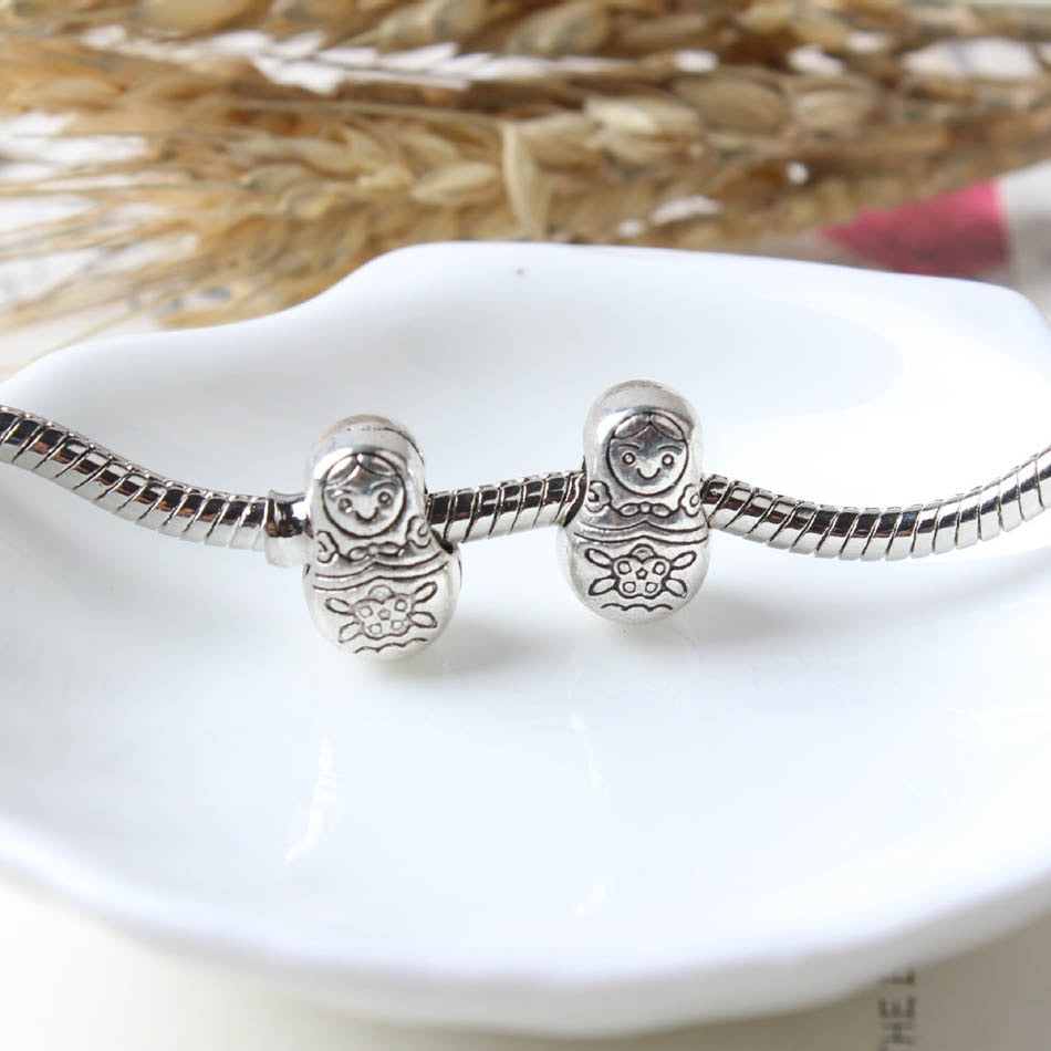 Yardenfun Pendentif Matriochka Porte-Clés Breloque En Métal