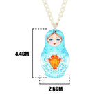 Collier Pendentif Matriochka <br> NADIA - Ma Poupée Russe