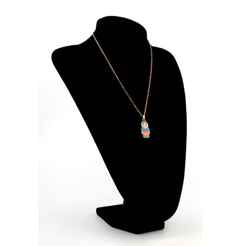Collier Poupée Russe Traditionnel or.