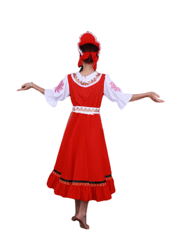 Déguisement Matriochka Rouge et blanc.