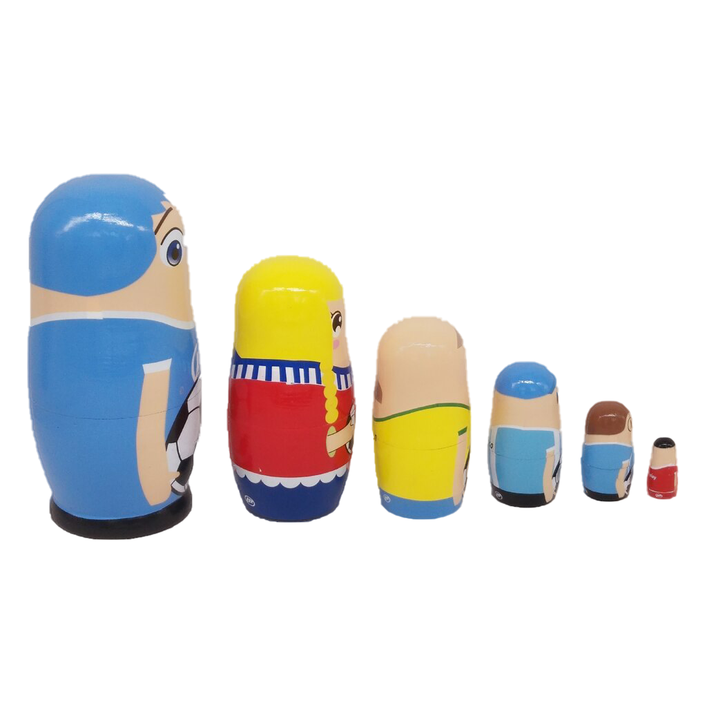 YAKELUS Poupées Gigognes Russes – 10 Pièces En Tilleul, Fabrication Manuelle, Hauteur 15 Cm, Cadeau Artisanal