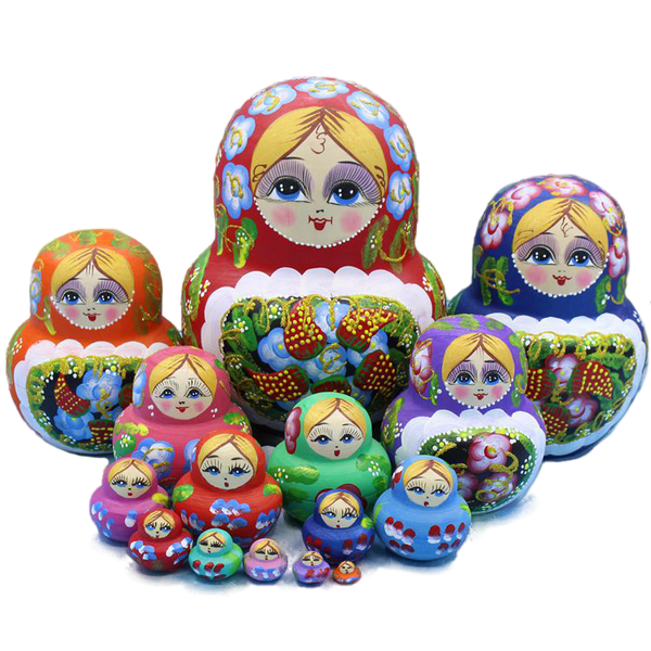 Poupée Russe Matriochka - 7 Pièces - 22cm - Vintage - FR Poupée Russe Matriochka - 7 Pièces - 22cm - Vintage - FR
