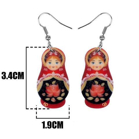 Boucles d'Oreilles Matriochka AMELLE | Ma Poupée Russe Boucles d'Oreilles Matriochka AMELLE | Ma Poupée Russe