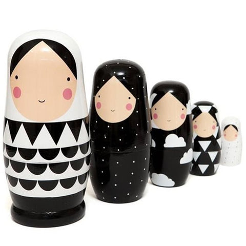 ISAKEN Lot De 4 Poupées Russes En Silicone - Poupées Gigognes Montessori Animaux Mignons Empilables Pour Enfants